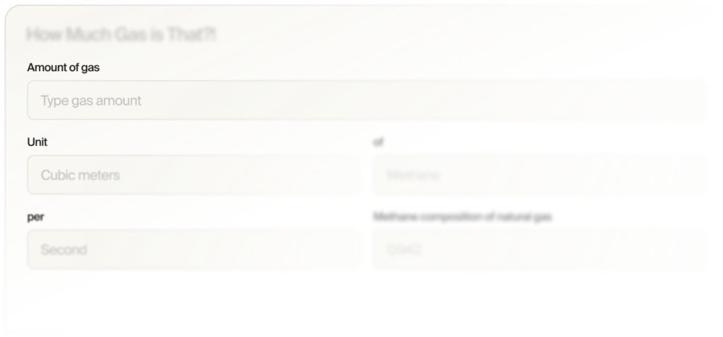 Gas Amount Calculator