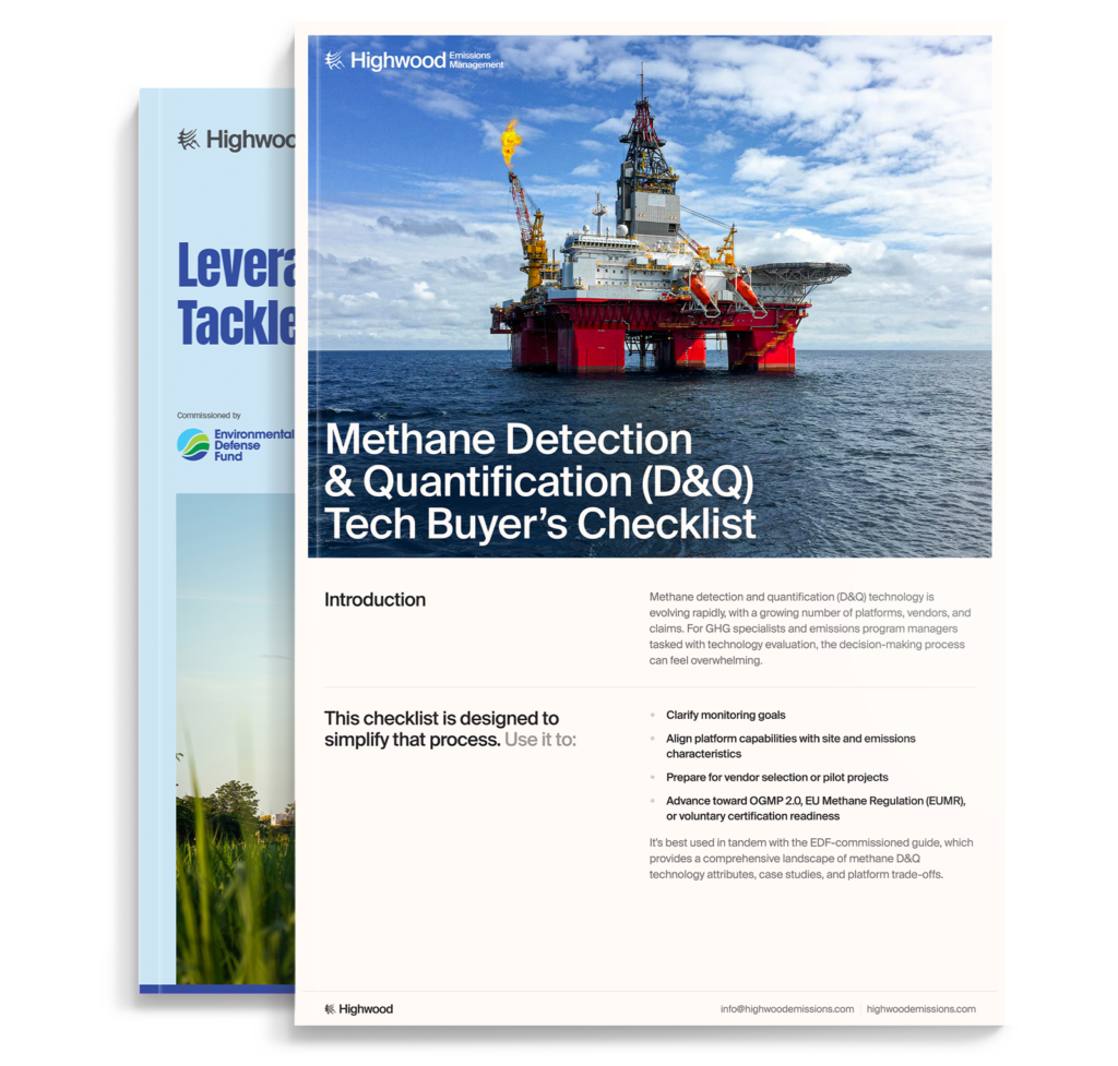 Methane Detection & Quantification (D&Q) Tech Buyer's Checklist